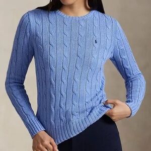 Ralph Lauren Blue Cable Knit Sweater